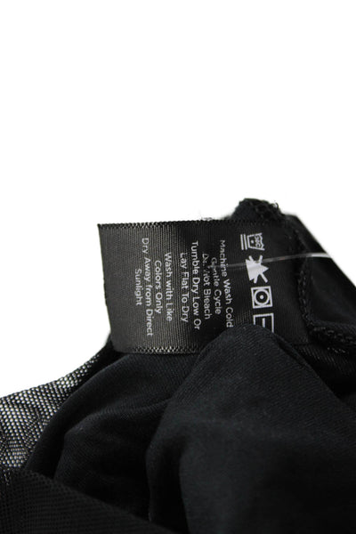 ALALA Womens Basic Black Tank Round Neck Tactel Spandex Size S