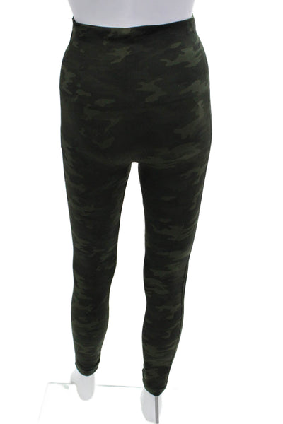 Spanx Women Ankle Jeggings Nylon Green Camo Army Size M