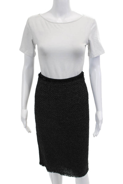 KaufmanFranco Womens Straight Pencil Skirt Black Size 8