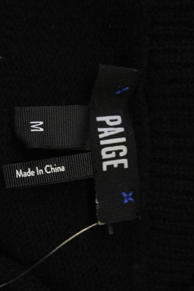 Paige Womens Pullover Turtleneck Sweater Black Size M