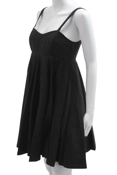Twenty 8 Twelve Women Fit & Flare Sundress Black Sleeveless Square Neck Size 6