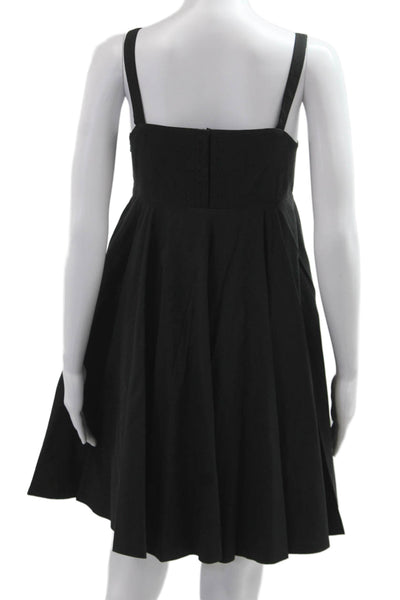 Twenty 8 Twelve Women Fit & Flare Sundress Black Sleeveless Square Neck Size 6