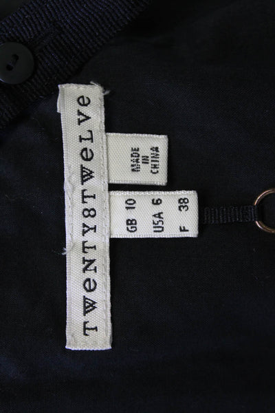 Twenty 8 Twelve Women Fit & Flare Sundress Black Sleeveless Square Neck Size 6