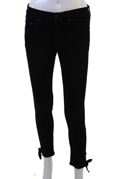 Rag & Bone Jean Womens Black High Rise Ankle Skinny Jeans Size 27