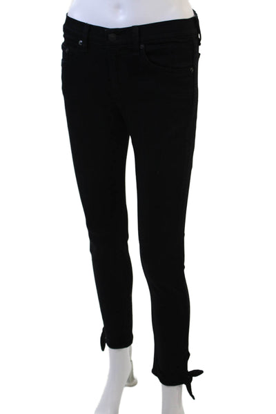 Rag & Bone Jean Womens Black High Rise Ankle Skinny Jeans Size 27