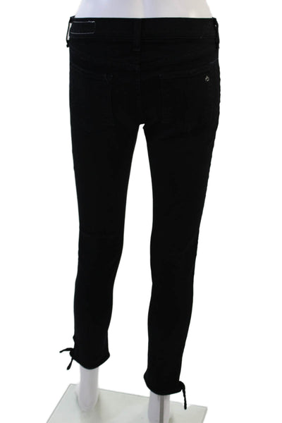 Rag & Bone Jean Womens Black High Rise Ankle Skinny Jeans Size 27