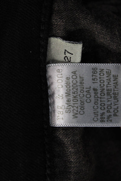 Rag & Bone Jean Womens Black High Rise Ankle Skinny Jeans Size 27
