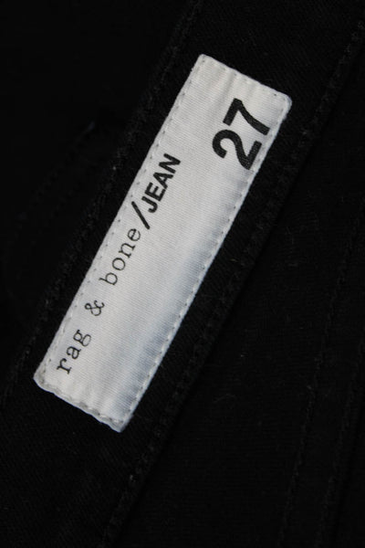 Rag & Bone Jean Womens Black High Rise Ankle Skinny Jeans Size 27