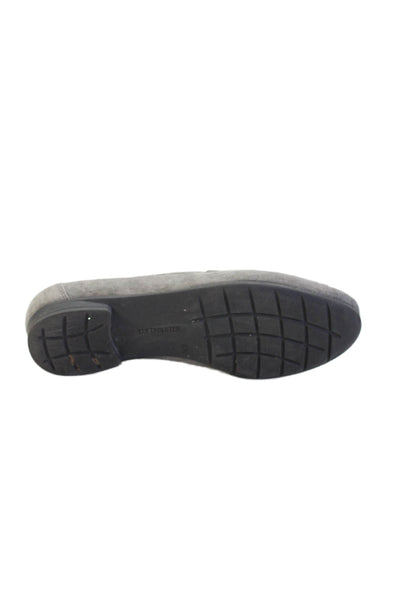 Ara Womens Slip On Round Toe Suede Loafers Gray Size UK 4.5