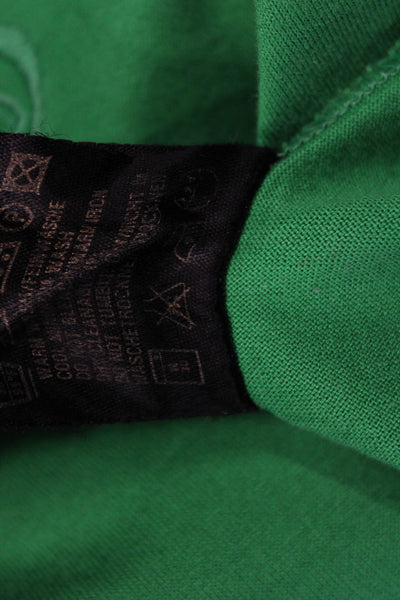 Escada Margaretha Ley Womens Basic T-Shirt Green 3/4 Sleeve Cotton Crew Size 42