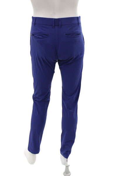 Greyson Mens Dress Pants Blue Cotton Button Solid Fall Size 30