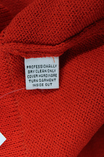 St. John Evening By Marie Gray Womens Red Wool Sleeveless Slip Dress Size 4