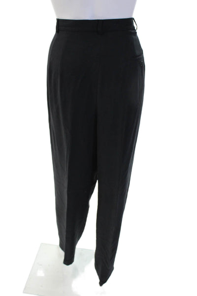 Lauren Ralph Lauren Unisex Black Silk Dress Pants Size 14