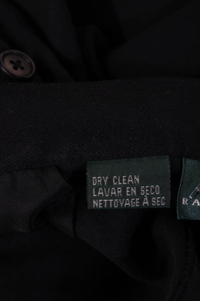Lauren Ralph Lauren Unisex Black Silk Dress Pants Size 14