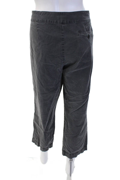 Eileen Fisher Womens Cropped Dark Gray Pants Size 14