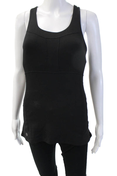 Athleta Womens Black Sleeveless Tunic Tank Round Neck Basic Size M
