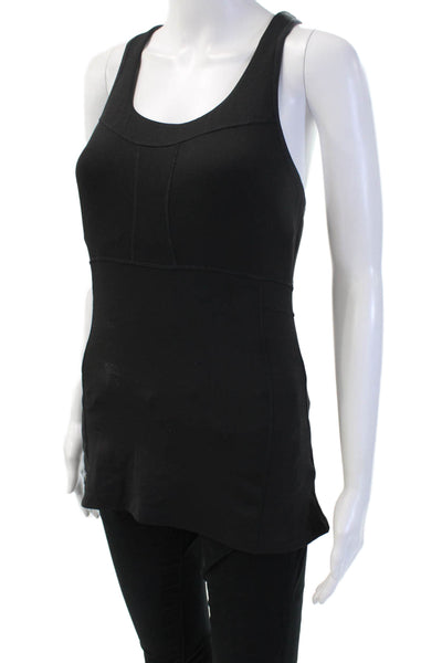 Athleta Womens Black Sleeveless Tunic Tank Round Neck Basic Size M