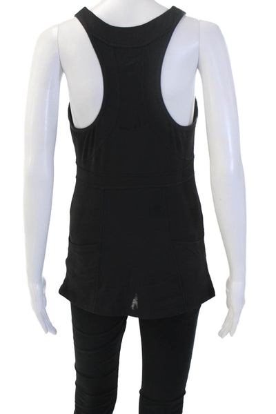 Athleta Womens Black Sleeveless Tunic Tank Round Neck Basic Size M