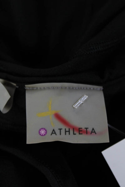 Athleta Womens Black Sleeveless Tunic Tank Round Neck Basic Size M