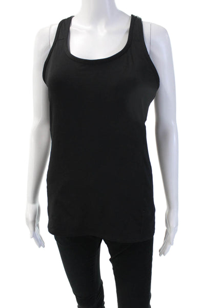 Athleta Women Basic Camisole Black Round Neck Size M