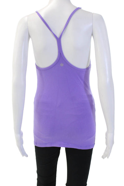 Lululemon Women Basic Camisole Purple Nylon Sleeveless Size S