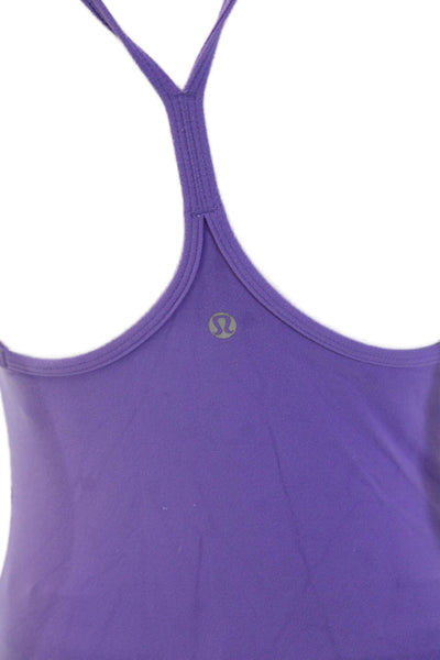 Lululemon Women Basic Camisole Purple Nylon Sleeveless Size S