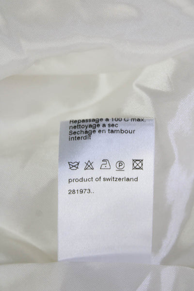Akris Punto Women Fit & Flare Tank Dress White Square Neck Midi Size 6