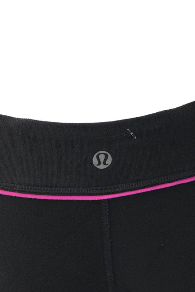 Lululemon Women Black Nylon Sweatpants Size 4