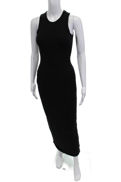 Standard James Perse Women Bodycon Tank Dress Black Cotton Size 00P