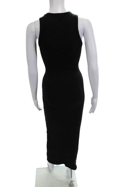 Standard James Perse Women Bodycon Tank Dress Black Cotton Size 00P