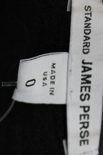 Standard James Perse Women Bodycon Tank Dress Black Cotton Size 00P