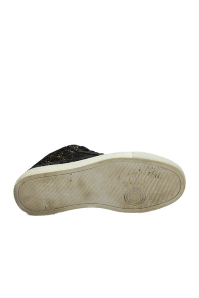 P448 Womens Skate High-Top Lace-Up Casual Sneakers Black Size 7.5