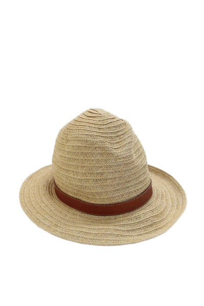 Bailey of Hollywood Womens Panama Poet Hat Beige Size Small