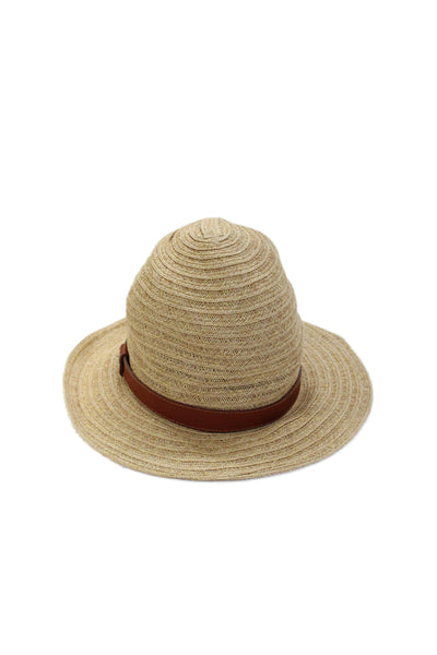 Bailey of Hollywood Womens Panama Poet Hat Beige Size Small