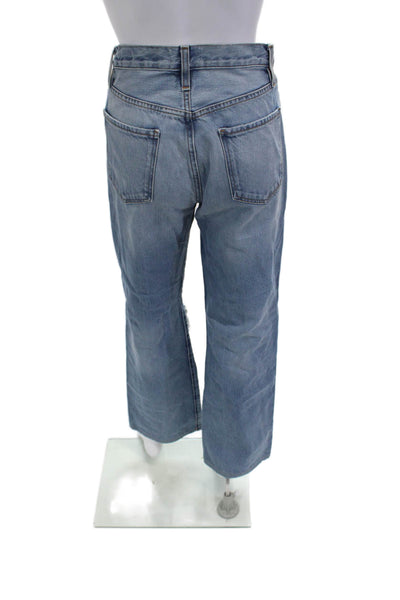 Frame Womens Boyfriend Wide Leg High Rise Jeans Blue Size 26