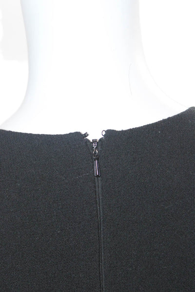Carmen Marc Valvo Women Fit & Flare Black Sleeveless Dress Size 6
