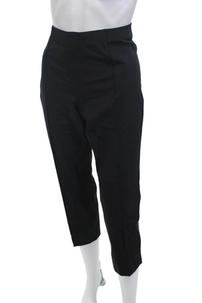 Seductive Women Cropped Capri Black Button Pants Size S
