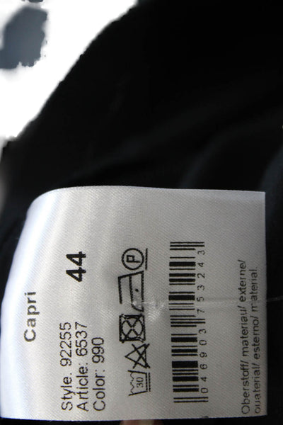 Seductive Women Cropped Capri Black Button Pants Size S