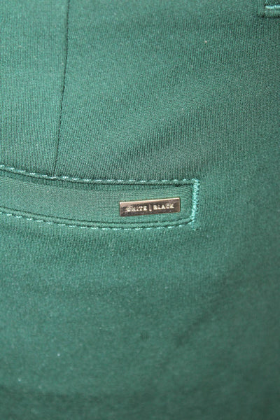 White House Black Market Women Ankle Dress Pants Green Rayon Blend Size 10