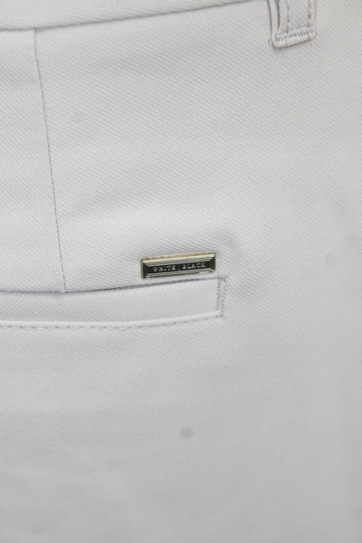 White House Black Market Unisex Beige Chino Shorts Hook & Eye Size 10
