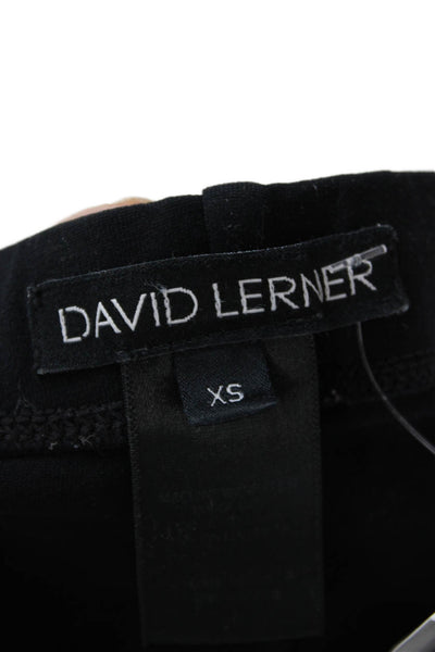 David Lerner Women Ankle Jegging Black Nylon Designer Size XS