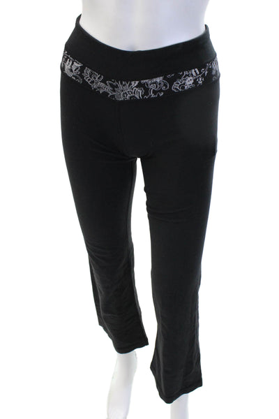 Lululemon Womens Black Nylon Skull Sweatpants Size 4