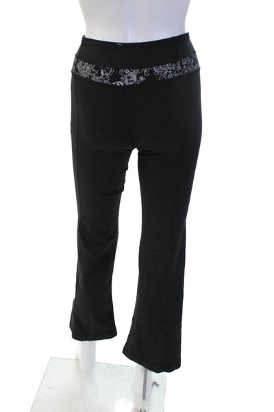 Lululemon Womens Black Nylon Skull Sweatpants Size 4