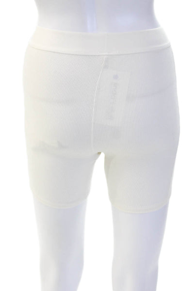 Skims Unisex Boxer Briefs White Striped Cotton Elastane Size XS