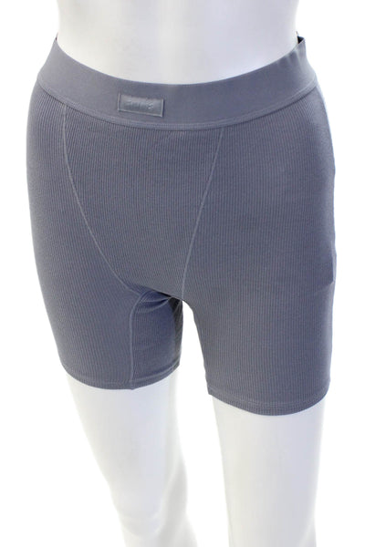 Skims Unisex Boxer Briefs Gray 96% Cotton 4% Elastane Size XS