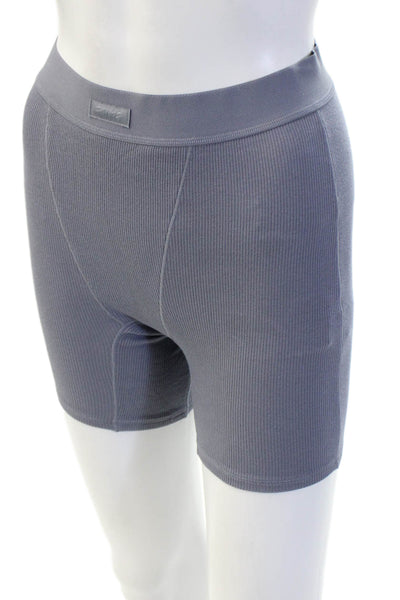 Skims Unisex Boxer Briefs Gray 96% Cotton 4% Elastane Size XS