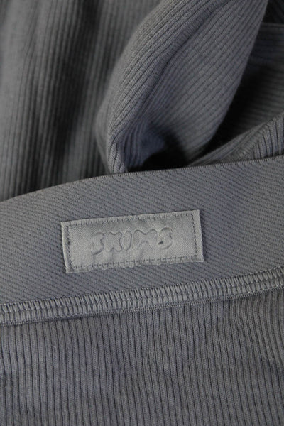 Skims Unisex Boxer Briefs Gray 96% Cotton 4% Elastane Size XS