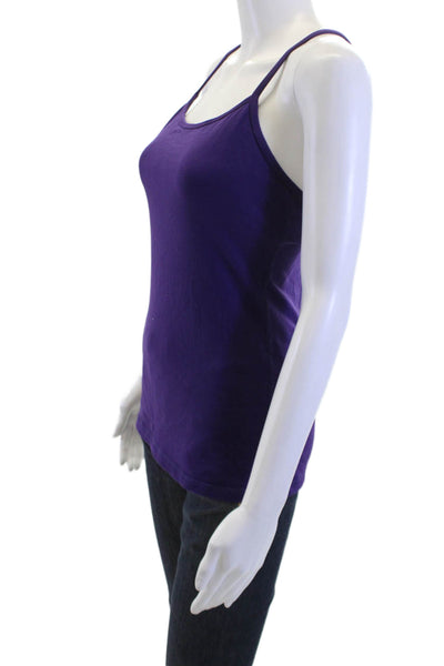 Lululemon Women Purple Nylon Camisole Round Neck Sleeveless Size S