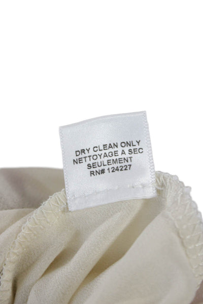 Misa Womens Blouson Mini Dress Blue Floral High Neck Long Sleeve Tie Size XS