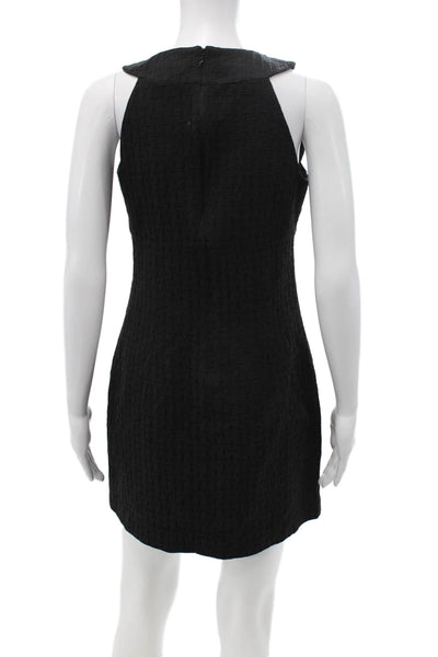 Michael Michael Kors Womens Sheath Sleeveless Black Geometric Dress Size 6